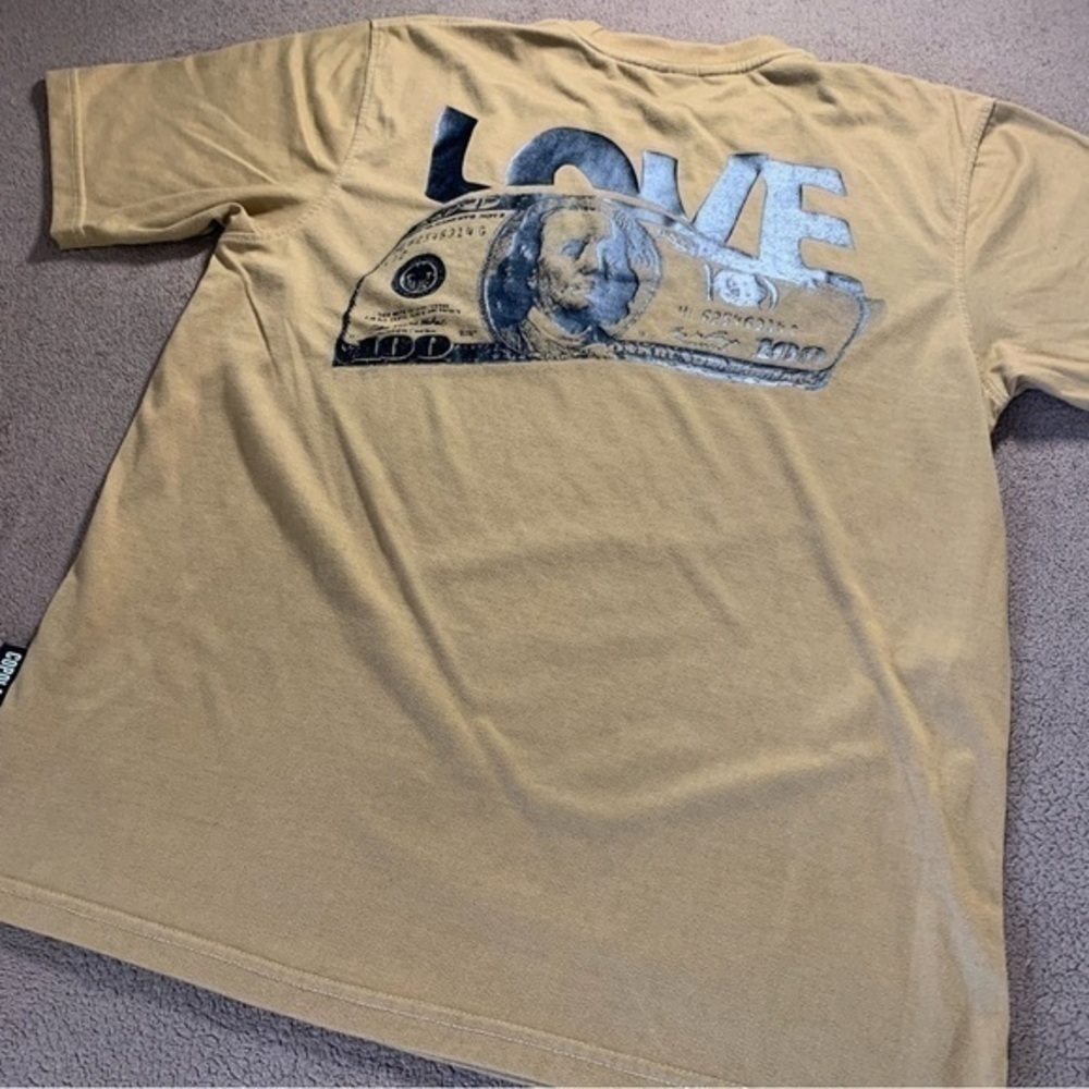 COPOLAN CLOTHING CO EST. 1991 “LOVE MONEY” TAN STREETWEAR LIMITED RUN XL T-SHIRT
